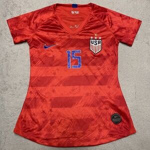 Nike USA USWNT Soccer Jersey Youth Girls Medium Red Rapinoe 15